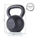 Image shows Sport-Tec Kettlebell Powdercoated, 32 kg, schwarz/anthracite