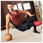 ARTZT Vintage Series leather medicine ball, 1 kg