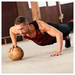 ARTZT Vintage Series leather medicine ball set 6 pcs., 1-5 kg