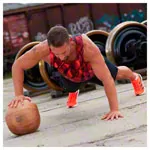 ARTZT Vintage Series leather medicine ball set 6 pcs., 1-5 kg
