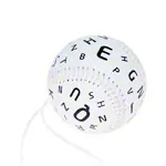ARTZT Marsden ball with different sizes of letters