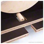 Image shows FLOW-MAX VarioBoard holder with casters, 61 x 57 cm