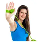 Sanctband resistance ribbon, 46 m x 15 cm, medium, green