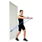 Image shows Sanctband 2 m with door anchor, strong, blue