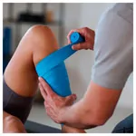 Image shows ARTZT thepro Flossband, 5 m x 5 cm, blue