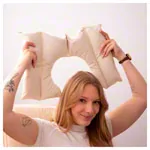Image shows Spelt heat pad with a cutout, 46x34 cm