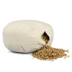 Meditation cushion with spelt husk,  40 cm incl. cover