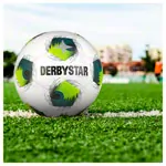 Derbystar soccer ball Brillant TT DB v24 yellow/petrol, size 5