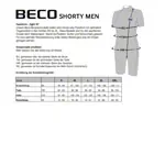 BECO men's wetsuit, shorty, one-piece suit