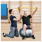 Image shows Thera-Band, special offer: 45.5 m roll, lightweight, yellow + 5.5 m roll, lightweight, yellow for FREE!