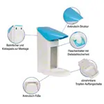Soap dispenser set Eurospender Safety plus, incl. Baktolin Sensitive 1 l