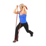 Product image: ARTZT vitality latex-free exercise band, 25 m x 11.5 cm, medium, red