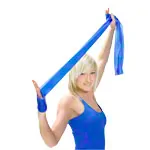 Product image: ARTZT vitality latex-free exercise band, 2.5 m x 12 cm, extra thick, blue