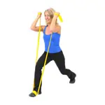 Product image: ARTZT vitality latex-free exercise band, 25 x 8 cm, lightweight, yellow
