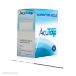 Acupuncture needles with metal handle, 0.25x20 mm, 100 pieces