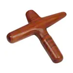 Asian wellness-massage cross made of wood, one-piece incl. examples of use