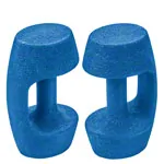 BECO AquaDumbbell BEbell M, light, blue, pair