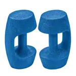BECO AquaDumbbell BEbell S, light, blue, pair