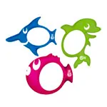 BECO-SEALIFE Diving ring set  15 cm, Ray, Sidney + Pinky, 3 pcs.