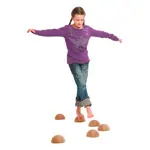 Balancing hemisphere made of solid wood, naturalised, one piece