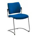 Cantilever chair with cushion