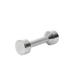 Chrome dumbbell massive, 10 kg, one piece