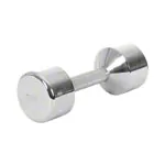 Chrome dumbbell massive, 10 kg, one piece