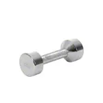 Chrome dumbbell massive, 4 kg, one piece