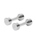 Chrome dumbbell massive, 5 kg, one piece