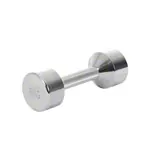 Chrome dumbbell massive, 6 kg, one piece