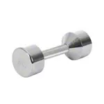 Chrome dumbbell massive, 8 kg, one piece
