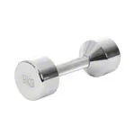 Chrome dumbbell massive, 9 kg, one piece