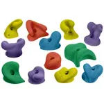 Climbing hold set medium, 10-piece.