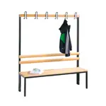 Product image: Cloakroom bench without shoe rack, 6 hooks, HxWxD 165x150x40 cm