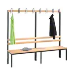 Product image: Cloakroom bench without shoe rack, 8 hooks, HxWxD 165x200x40 cm