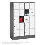 Product image: Compartment cabiners with 20 compartments, HxWxD 185x120x50 cm