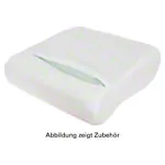 Cover for Viscoline travel pillow, anatomical shape, white