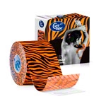 CureTape Art, 5 m x 5 cm, waterproof, tiger orange/black