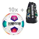 Derbystar soccer ball set, 10x Bundesliga Brillant APS v23, size 5, incl. ball bag