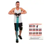 Image shows Deuser Expander, 25-125 kg, green
