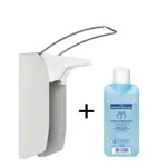 Disinfectant dispenser set Euro dispenser 1 with arm lever, 2xSterillium Classic Pure 500ml
