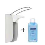 Disinfectant dispenser set Euro dispenser 1 with arm lever, incl. 2x Sterillium Pure 500ml