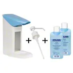 Disinfectant dispenser set Eurospender Safety plus, incl. 2x Sterillium classic pure 500 ml