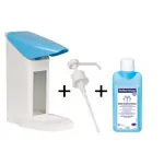 Disinfectant dispenser set Eurospender Safety plus, incl. Sterillium Gel pure, 475 ml