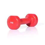 Dumbbell, 1 kg, red, 1 piece