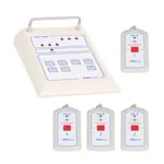 Emergency call system receiving unit medi-call 06, 6 channels incl. 4 transmitters