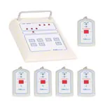 Emergency call system receiving unit medi-call 06, 6 channels incl. 5 transmitters