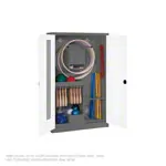 Product image: Equipment cabinet type I with perforated hinged doors, HxWxD 195x120x50 cm