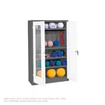 Product image: Equipment cabinet type II with perforated hinged doors, HxWxD 195x120x50 cm