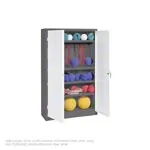 Product image: Equipment cabinet type II with solid metal hinged doors, HxWxD 195x120x50 cm